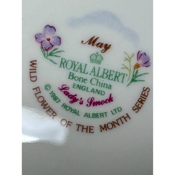 Royal Albert Flower of the Month Teacup in lady’s smock - Picture 9 of 10